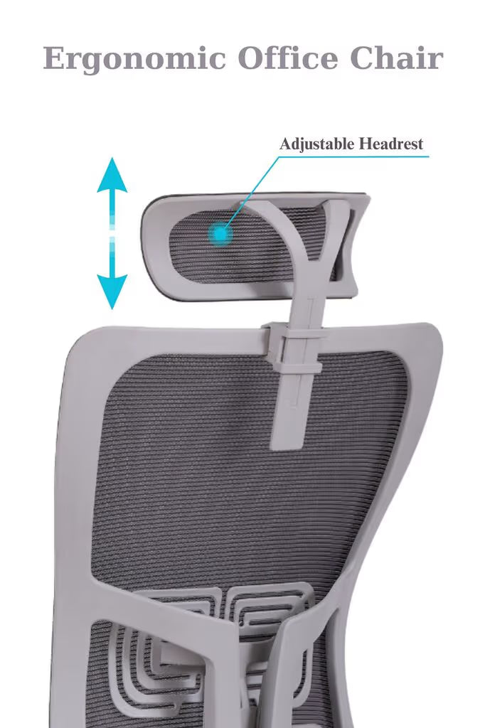 Hanah Home Kancelarijska stolica Lumbar 126, Siva