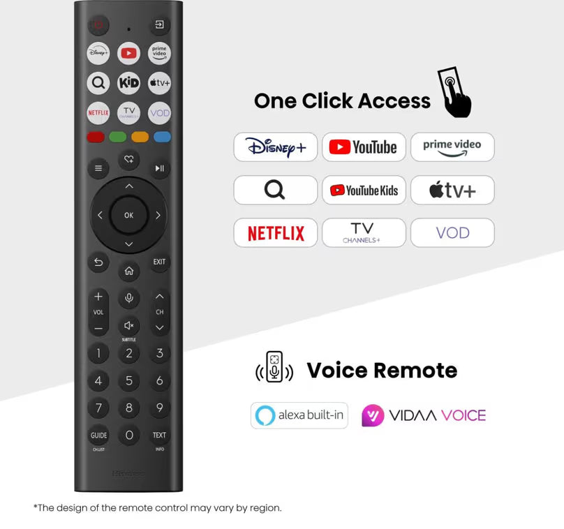 Hisense Televizor 55A6Q 55", 4K UHD, Smart TV, Crni