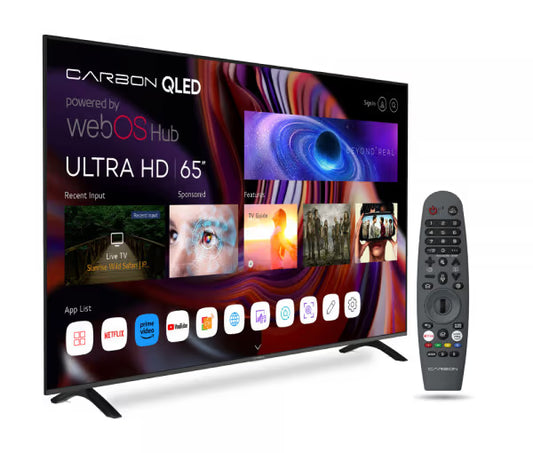 Carbon Televizor sa magičnim daljinskim 65QLED4KSW, 65", Smart TV, 4K, QLED, ULTRA HD, Crni