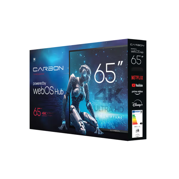 Carbon Televizor sa magičnim daljinskim 65QLED4KSW, 65", Smart TV, 4K, QLED, ULTRA HD, Crni
