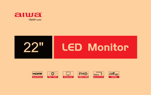 AIWA Monitor MF2219-B 21,45", 1920x1080, IPS, Full HD, Crni