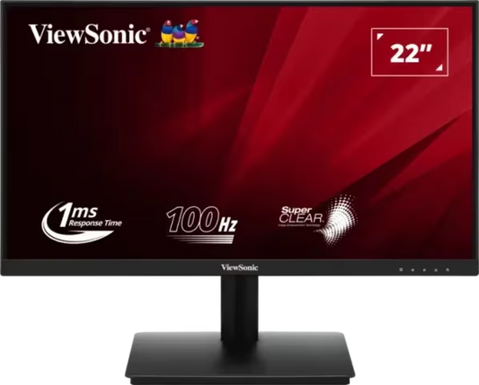 VIEWSONIC Monitor 21.5", VA220-H, 1920x1080, Full HD, VA, 1 ms, 100 Hz, HDMI, Crni
